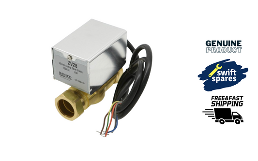 Banico ZV28 Motorised Zone Valve 2 Port 28mm 230V AC - NEW