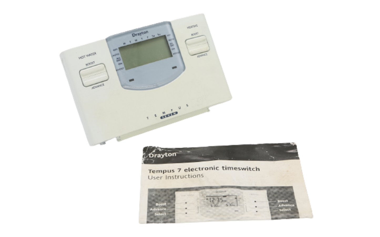 Drayton Tempus Seven 7 Day Central Heating Controller Programmer