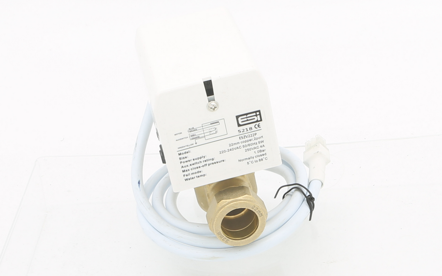 ESI ESZV222P 2-Port Motorised Valve - For Pre-Plumbed Systems