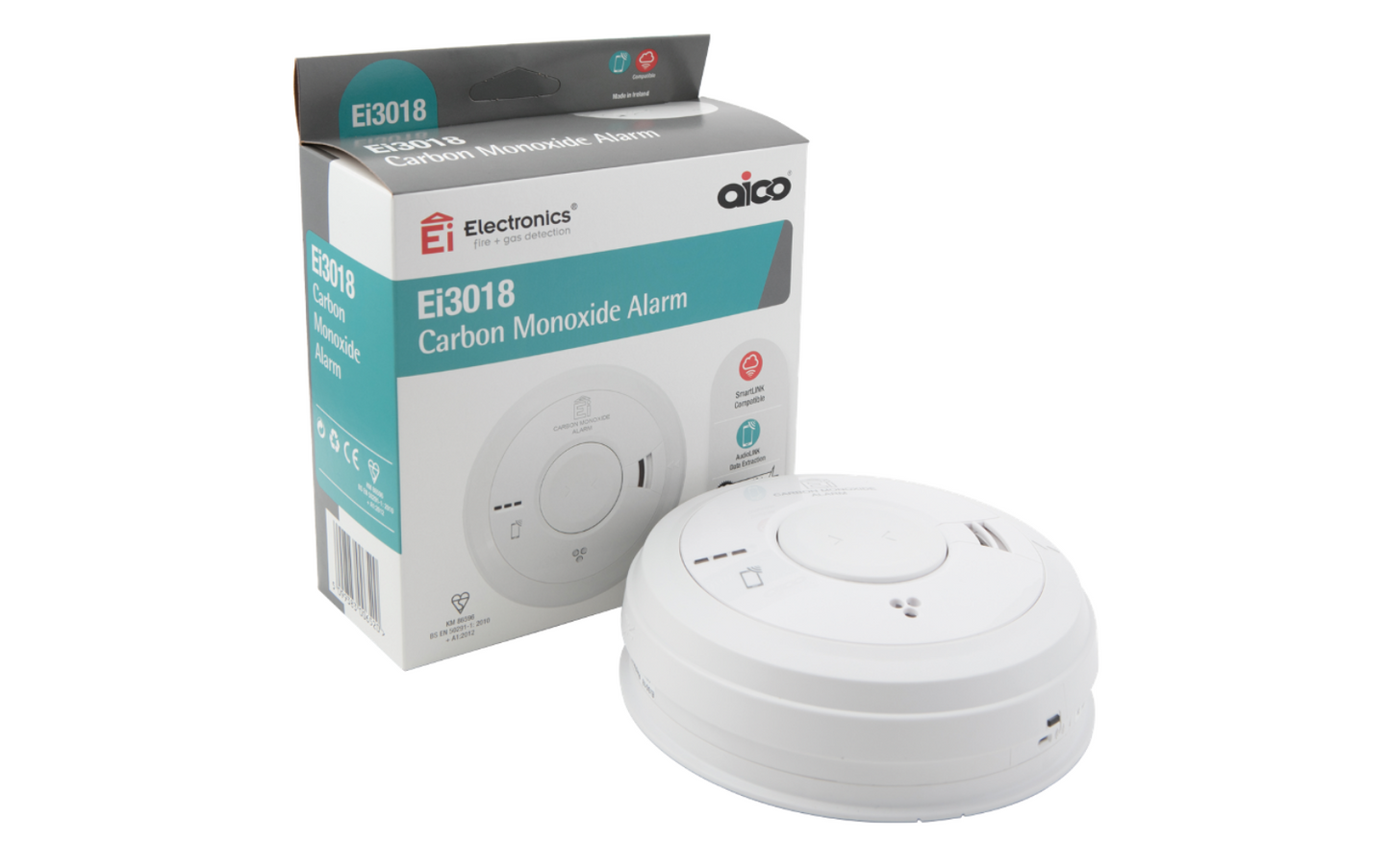 Aico Ei3018 Mains Powered Carbon Monoxide Alarm SmartLink - NEW