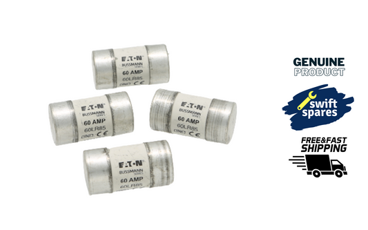 4 x Eaton 60LR85 Bussmann House Service Cut Out Fuses - 60 Amp