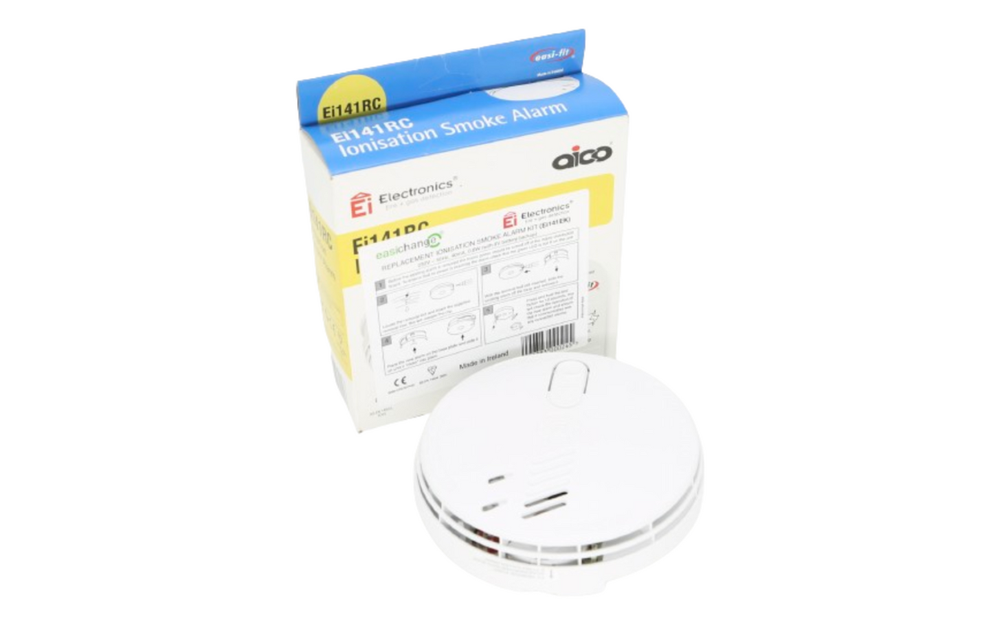AICO Ei141RC Smoke Alarm Mains / Battery Back up - Expiry 2027 (missing base)