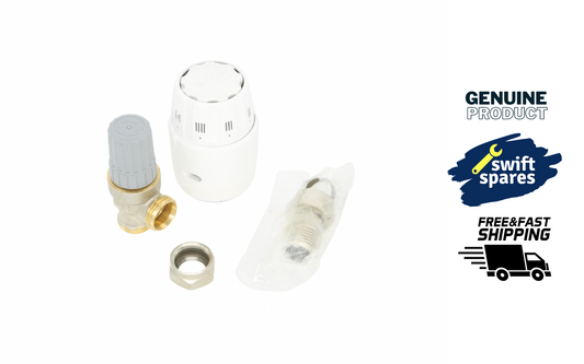 DANFOSS RAS-C2 COMBI ANGLED 10mm RADIATOR VALVE 013G6055 White Sensor