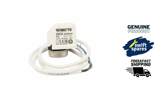Watts 22CX230NC4 230 Volt Normally Closed Actuator 4 Wire