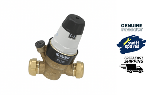 Caleffi 535022H 22mm Prescal Series Pressure Reducing Valve with Gauge Port
